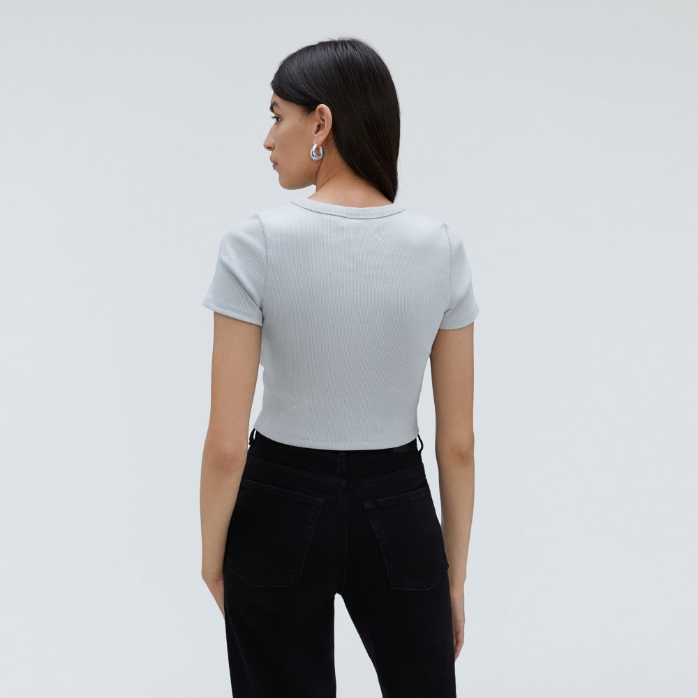 The '90s Rib Tee | Sky - Image 3