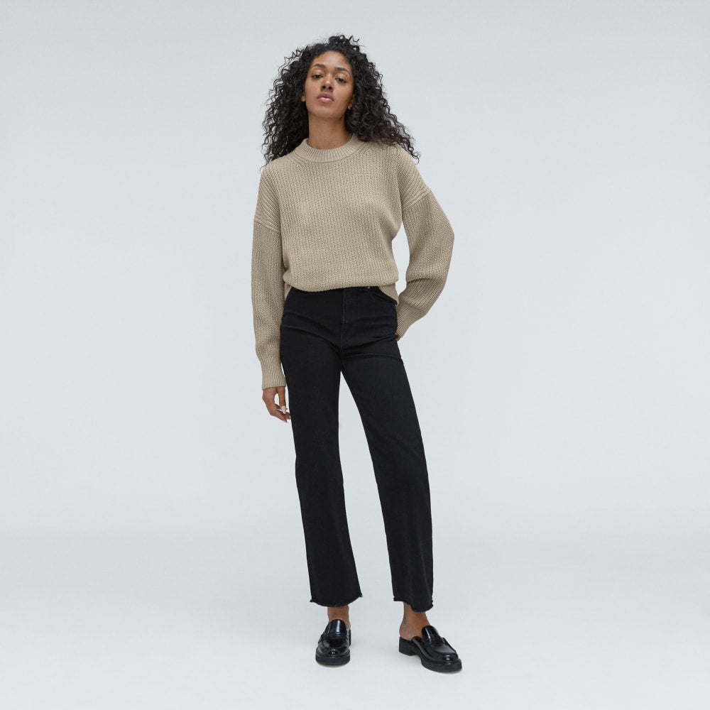 The Texture Cotton Crew | Trench Coat Khaki - Image 6
