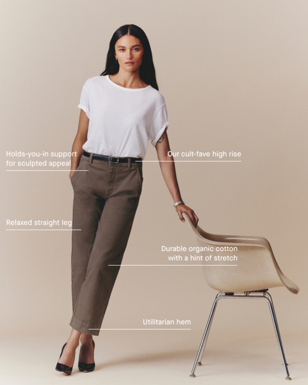 The Utility Straight-Leg Pant | Bone | 28.5 Inseam - Image 4