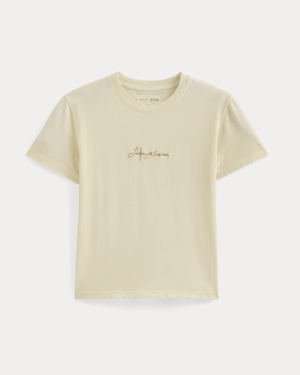 Everlane x The Laufey Foundation Box-Cut Tee | Bone - Image 2
