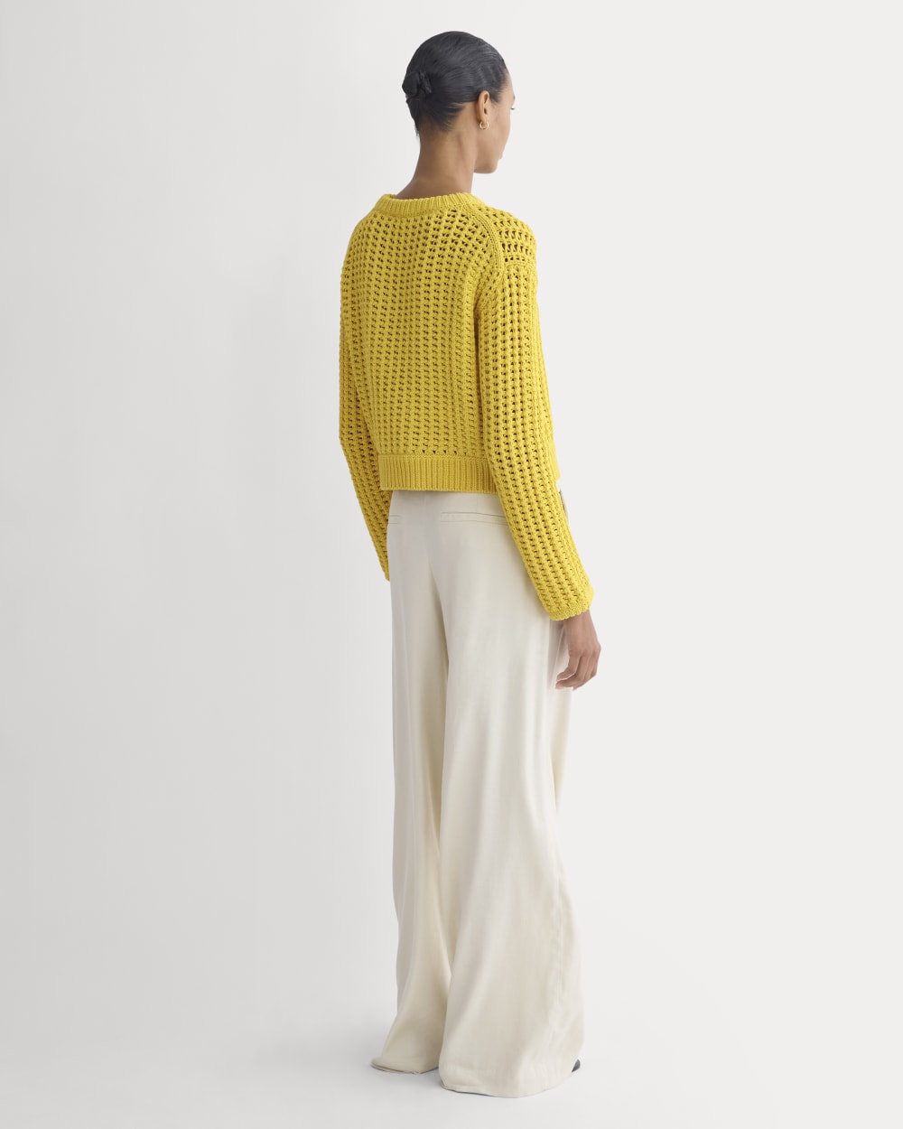 Open-Knit Crew in Elevated Cotton | Passion Fruit - Image 6