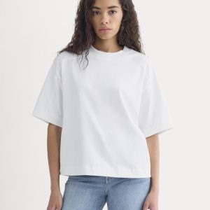 Oversized Seamed Tee | White