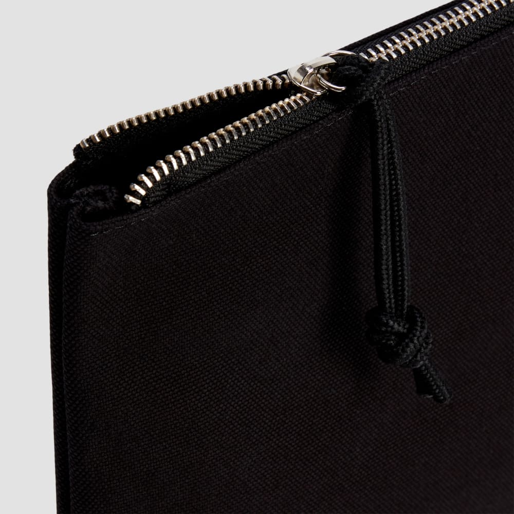 The Organic Canvas Pouch | Black - Image 4