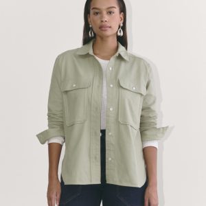 The Boyfriend Shirt in Flannel | Seagrass