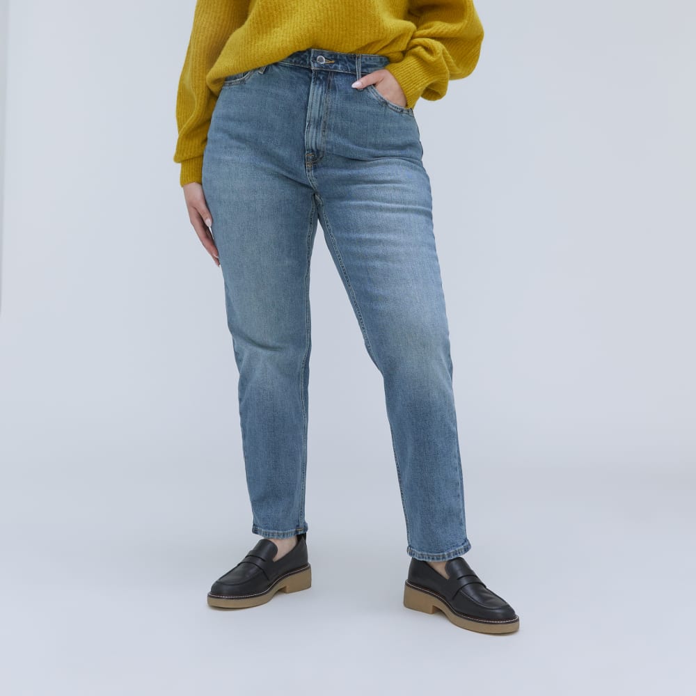 The Cheeky Hourglass Jean | Worn-In Mid Blue | 28.5 Inseam