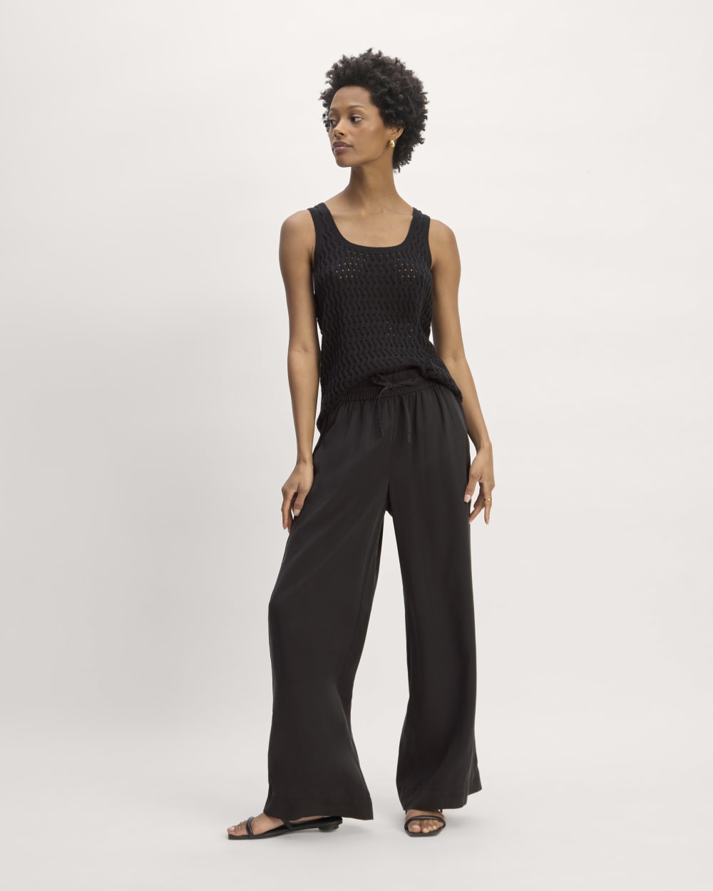 The Crochet Knit Tank | Black - Image 4