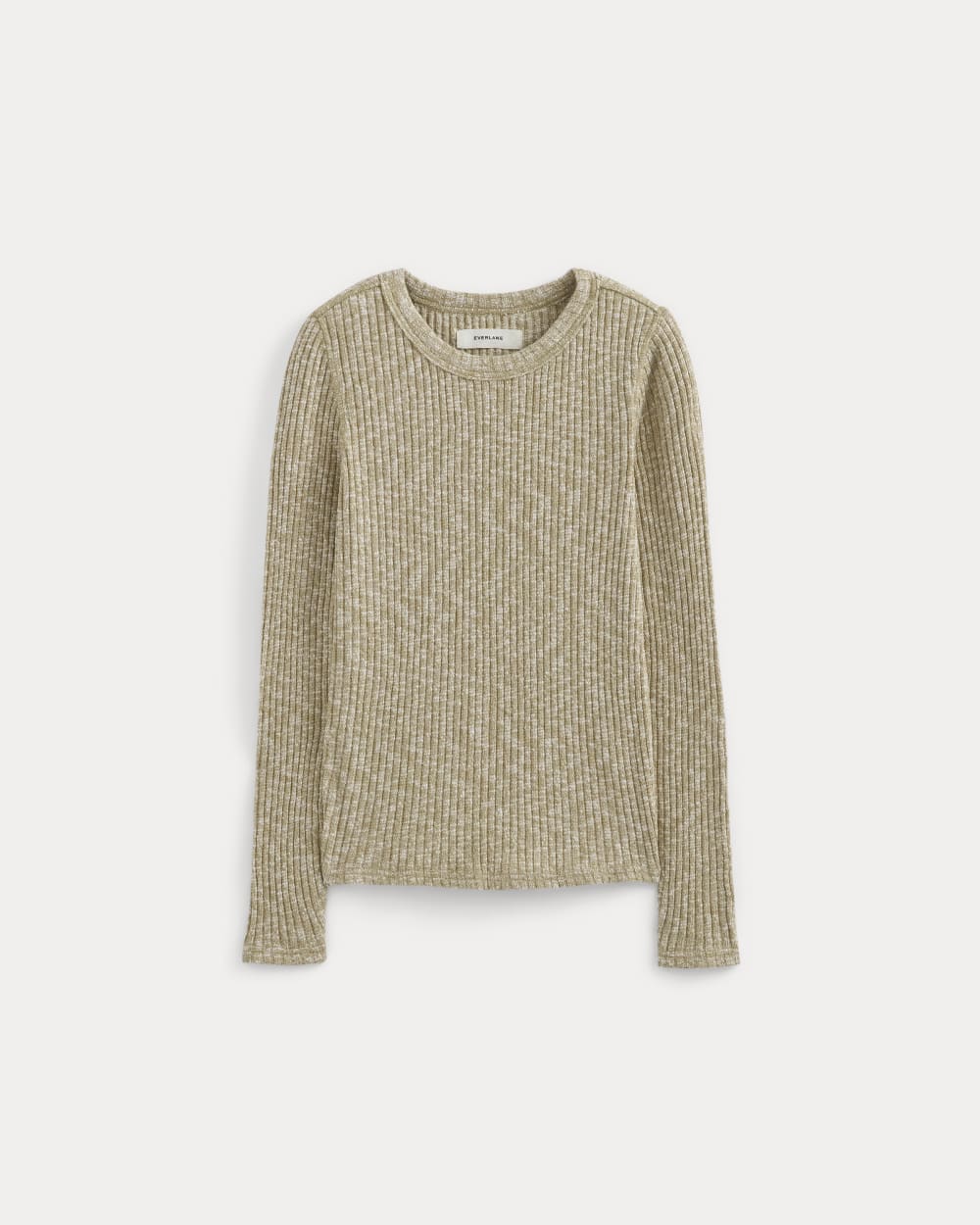 The Cozy Rib Long-Sleeve Tee | Cornstalk / Bone Twist - Image 2