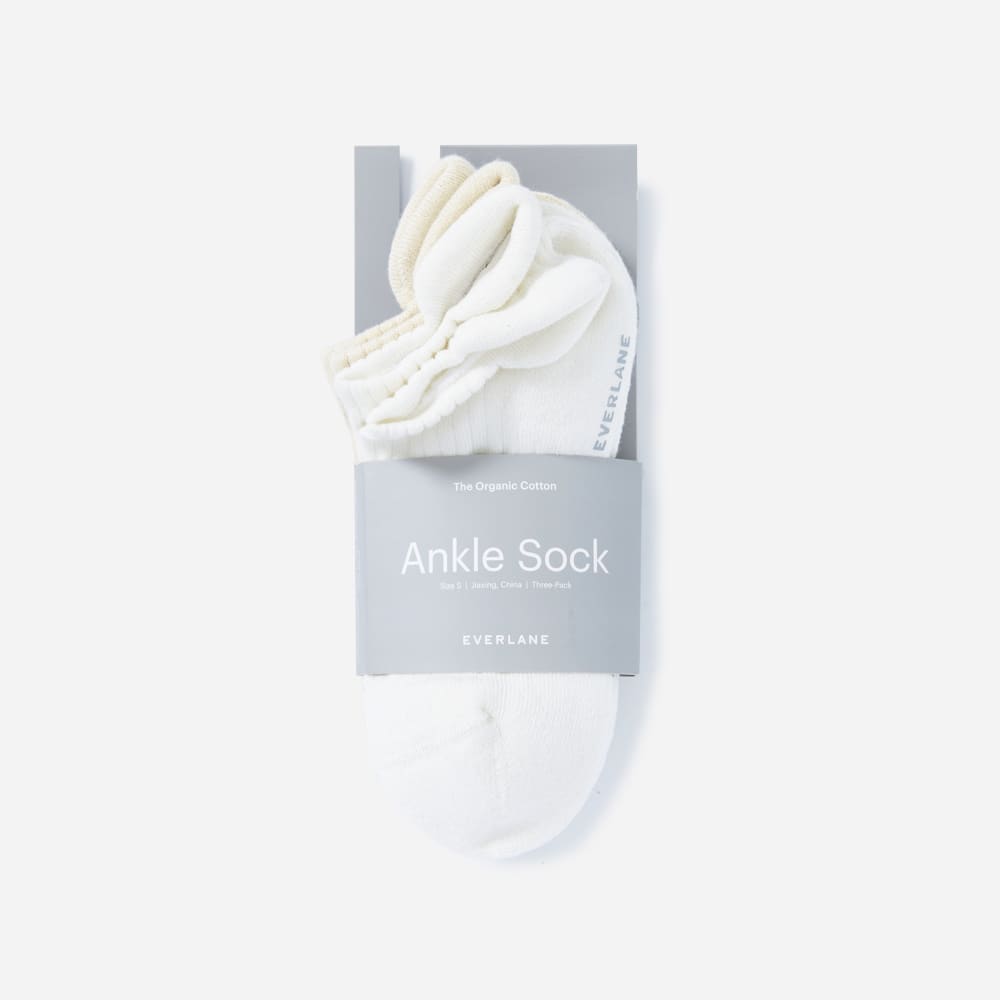 The Organic Cotton Ankle Sock 3-Pack | Neutral Multi - Image 2