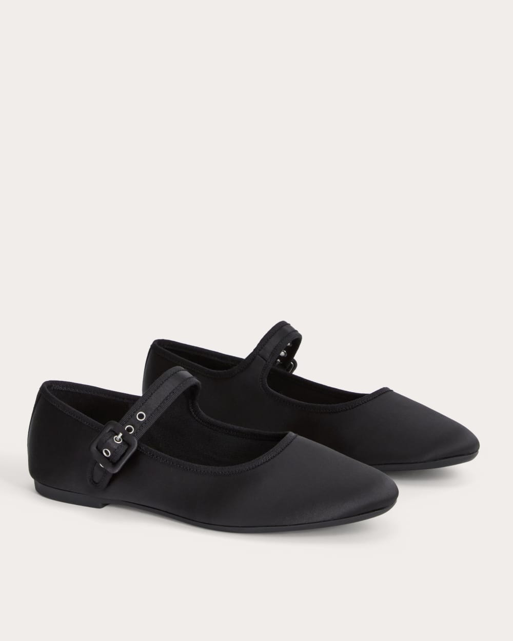 The Day Buckle Mary Jane | Black Satin - Image 3