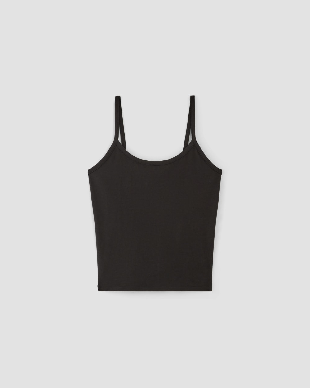 The Supima® Form Spaghetti Strap Cami | Black - Image 2