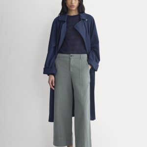 Seamed Wide-Leg Pant | Agave Green