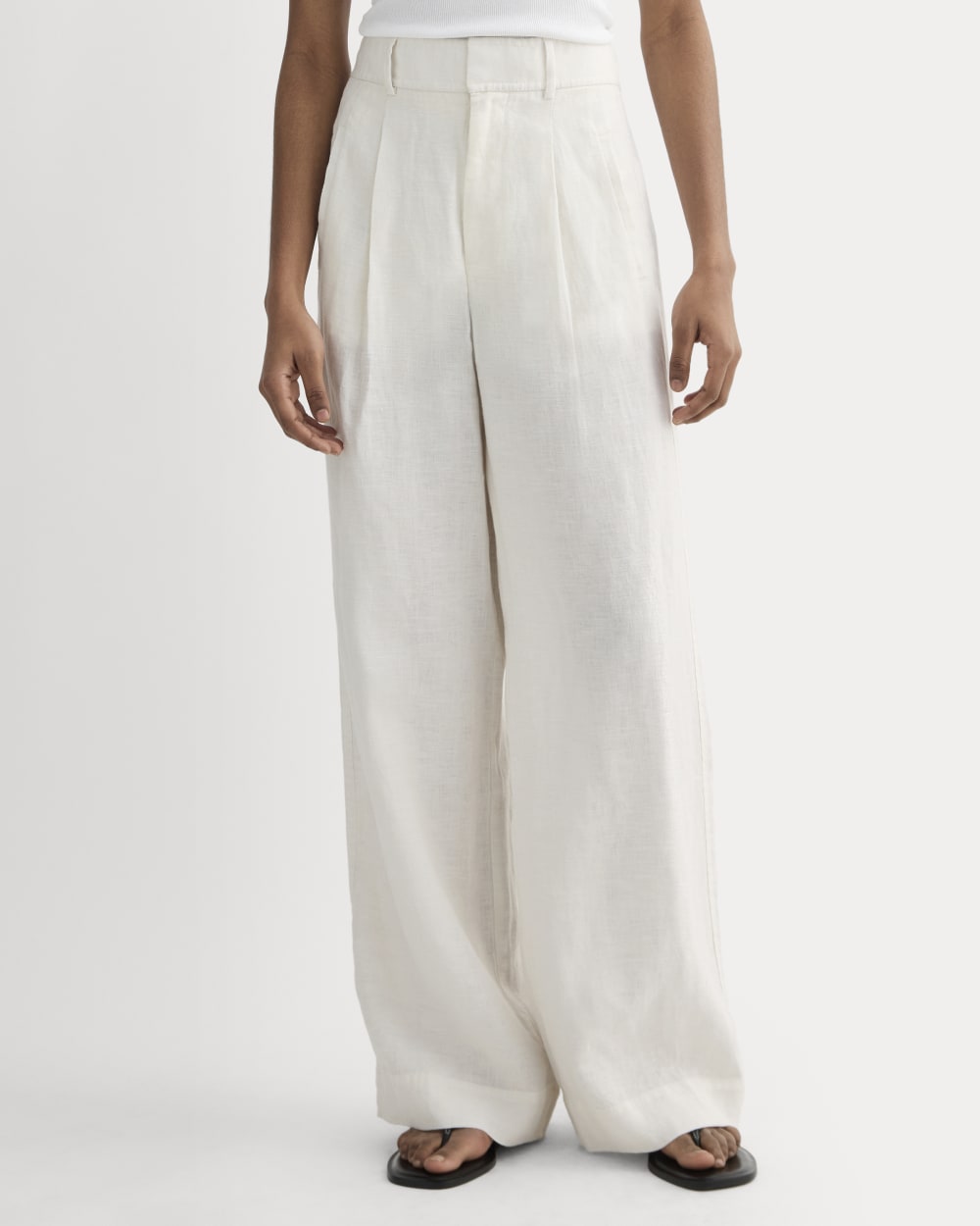 The Linen Way-High? Drape Pant | Natural Chambray - Image 3