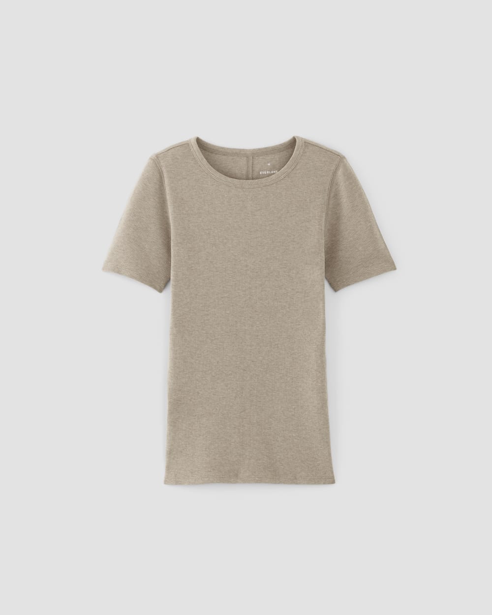The Luxe Rib Crew | Heathered Tan - Image 2