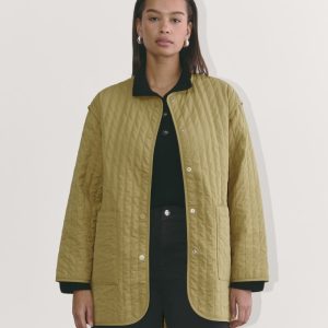 The Midi Quilted Liner | Fennel Seed