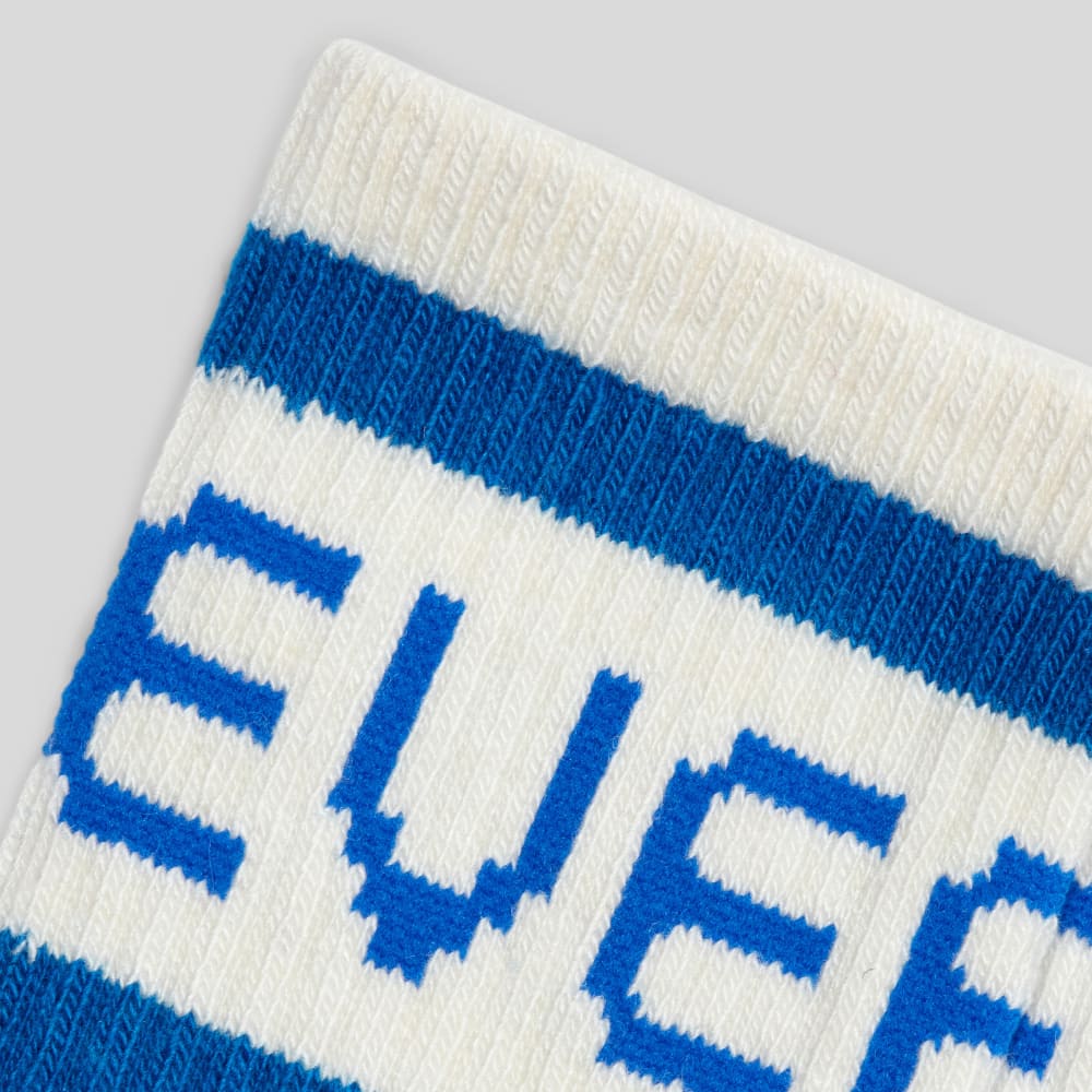 The Ribbed Sweater Sock | Lapis Blue / Canvas Tan - Image 3