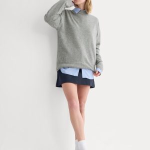 Cashmere Boyfriend Sweater | Husky Gray