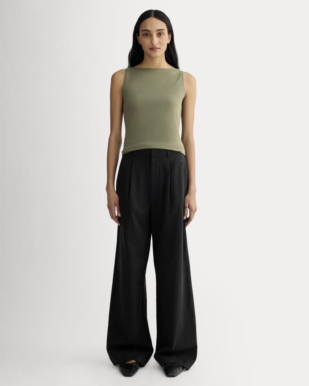 The Form Boatneck Tank | Lichen Green - Image 3