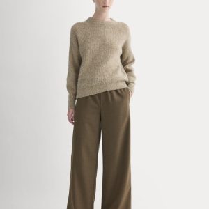 The Pull-On Trouser in Tailor Twill | Heathered Cocoa