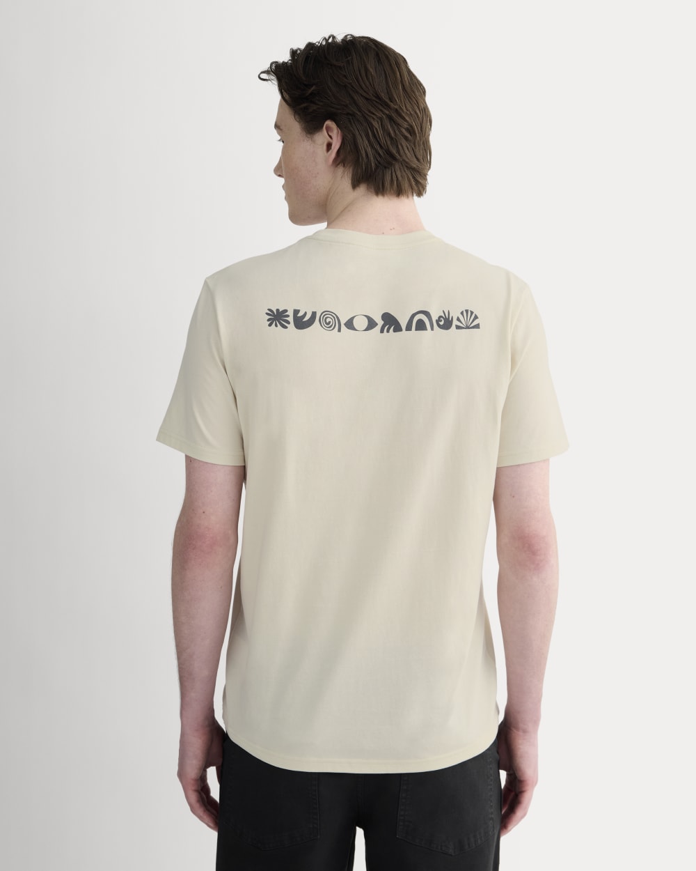 The Everlane x Parks Project Essential Organic Crew | Forged Iron / Birch / Granada Sky Blue / Green - Image 9