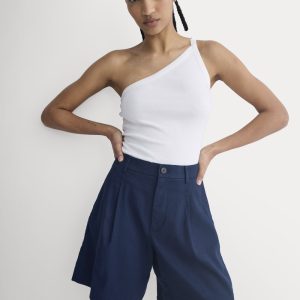 Tailored A-Line Short | Navy