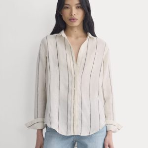 The Must-Have Shirt in Linen | Gardenia/Meteorite