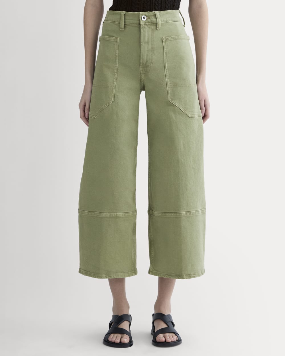 The Way-High? Gardener Cropped Jean | Oil Green - Image 3