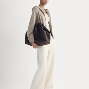 Luxe Fleece Wide-Leg Sweatpant | Heathered Oat