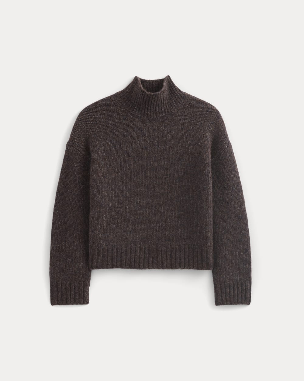 The Cloud Oversized Turtleneck | Heathered Burgundy - Image 2