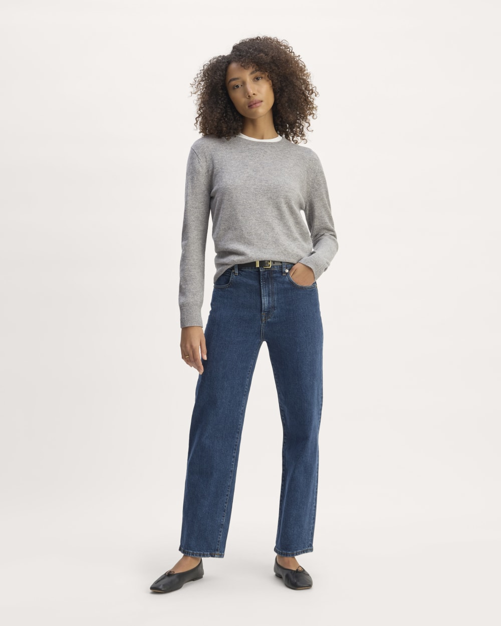 The Classic Crew in Cashmere | Light Heather Grey - Image 3