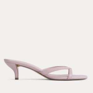 Sculpted Heel Sandal | Pale Mauve