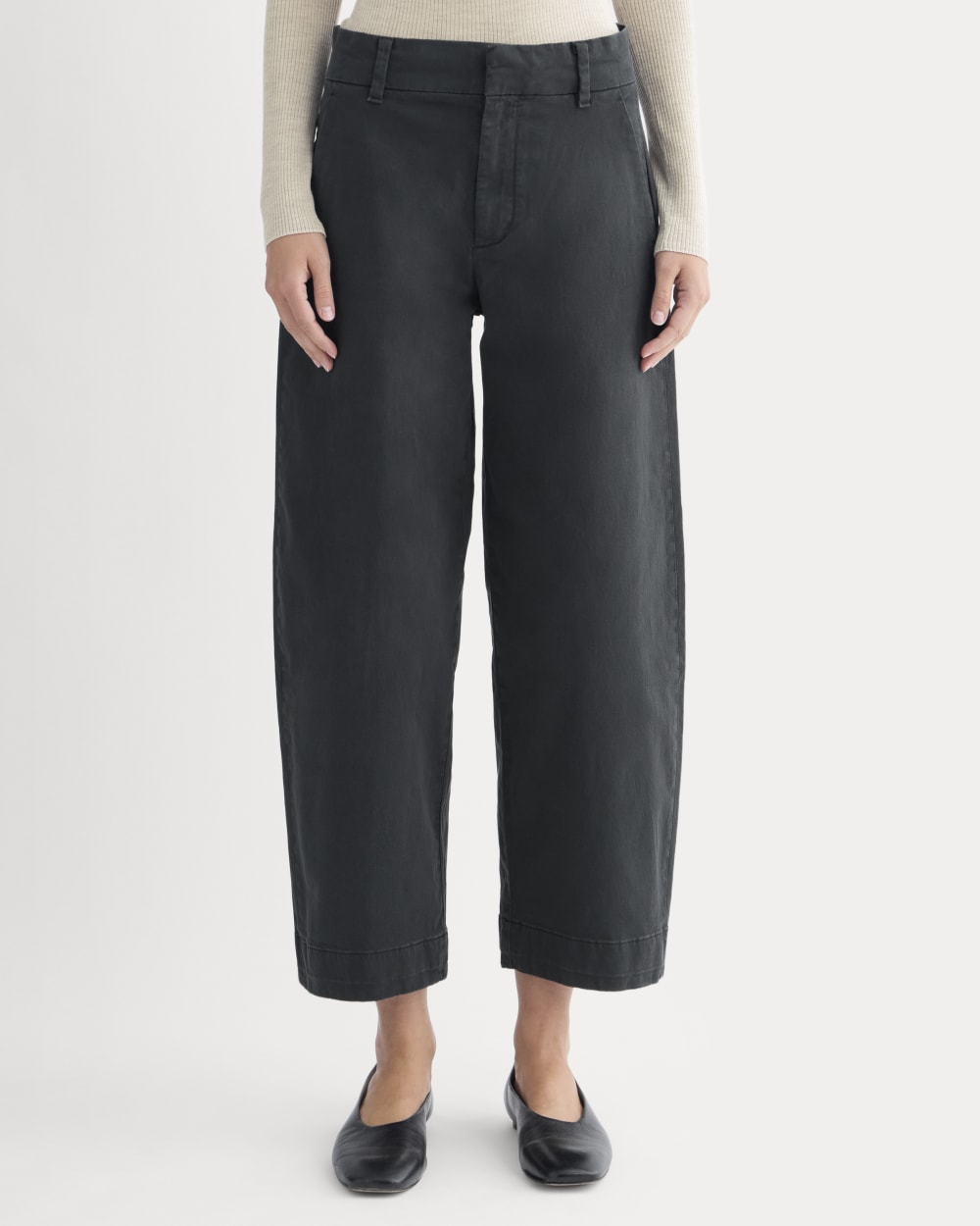 Cotton Twill Chino | Black - Image 3