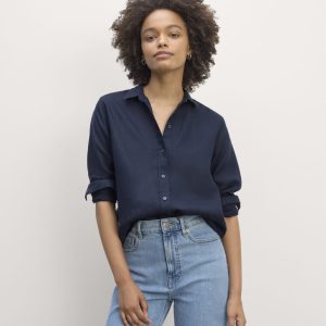 The Must-Have Shirt in Linen | Navy