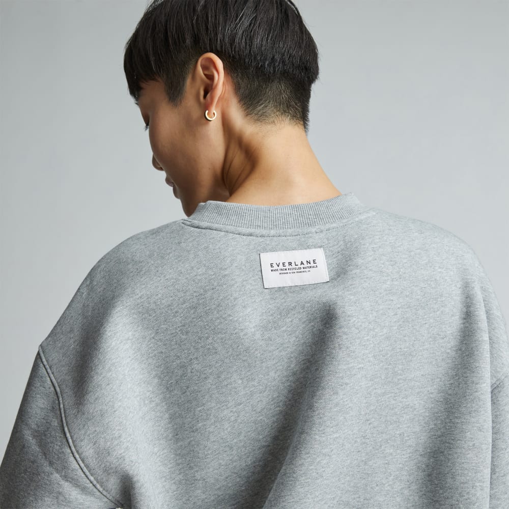The ReTrack Oversized Crew | Heather Grey - Image 5
