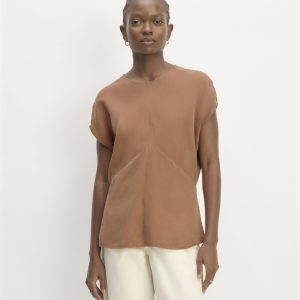 The Drape Top in Butterlite | Carob Brown