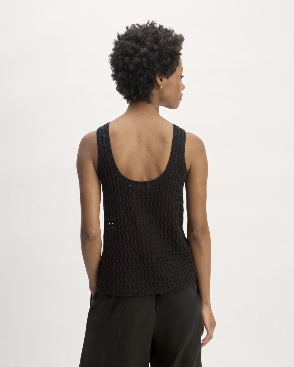 The Crochet Knit Tank | Black - Image 6