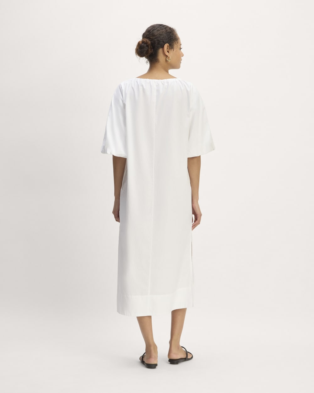 The Supima? Puff-Sleeve Dress | White - Image 6