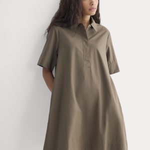 Popover Mini Shirtrdress in Ultrasoft Cotton | Beech