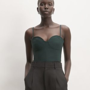 The Structured Cotton Bustier | Scarab