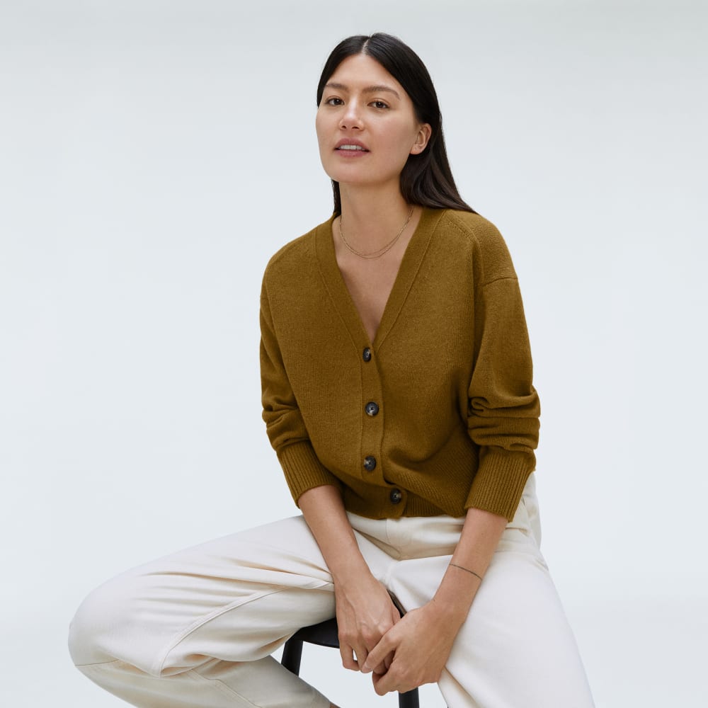The Cashmere Cardigan | Tapenade - Image 4