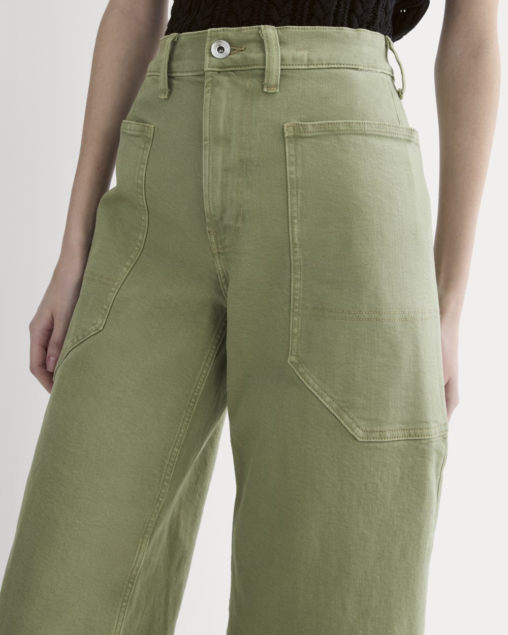 The Way-High? Gardener Cropped Jean | Oil Green - Image 4