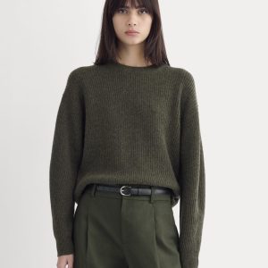 The Cocoon Crew in Wool Cashmere | Heather Beech
