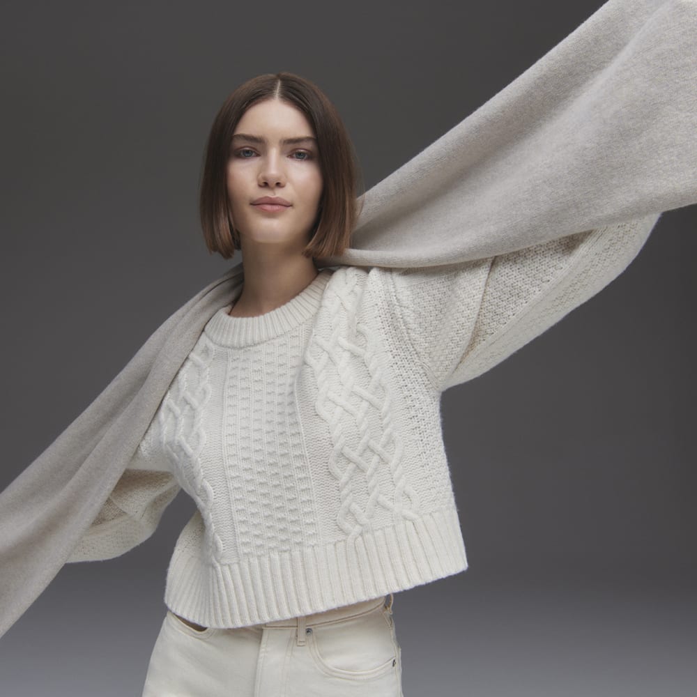 The Cashmere Scarf | Light Heather Grey - Image 7