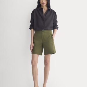 Side-Panel Tailored Short | Olive Night