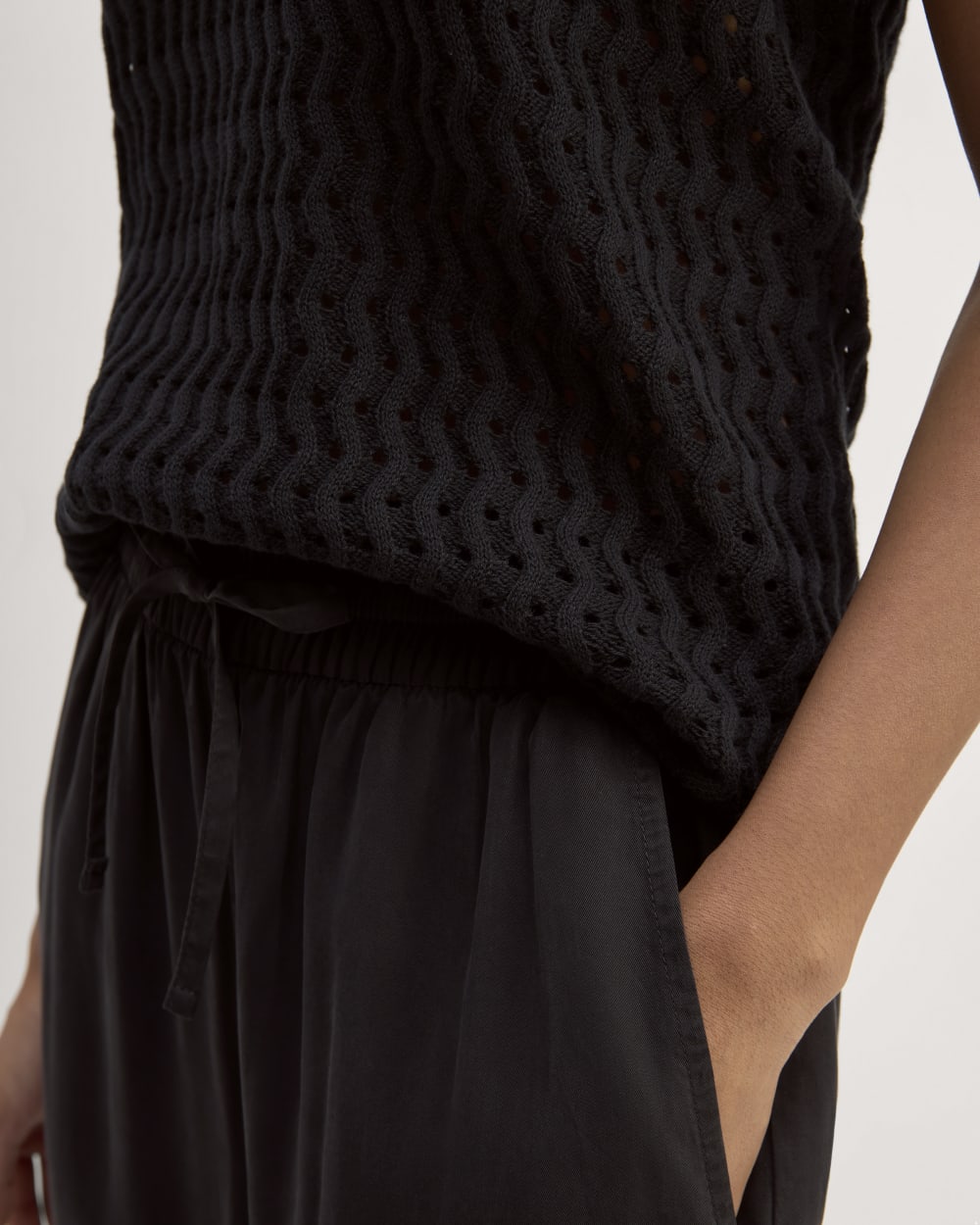 The Crochet Knit Tank | Black - Image 5