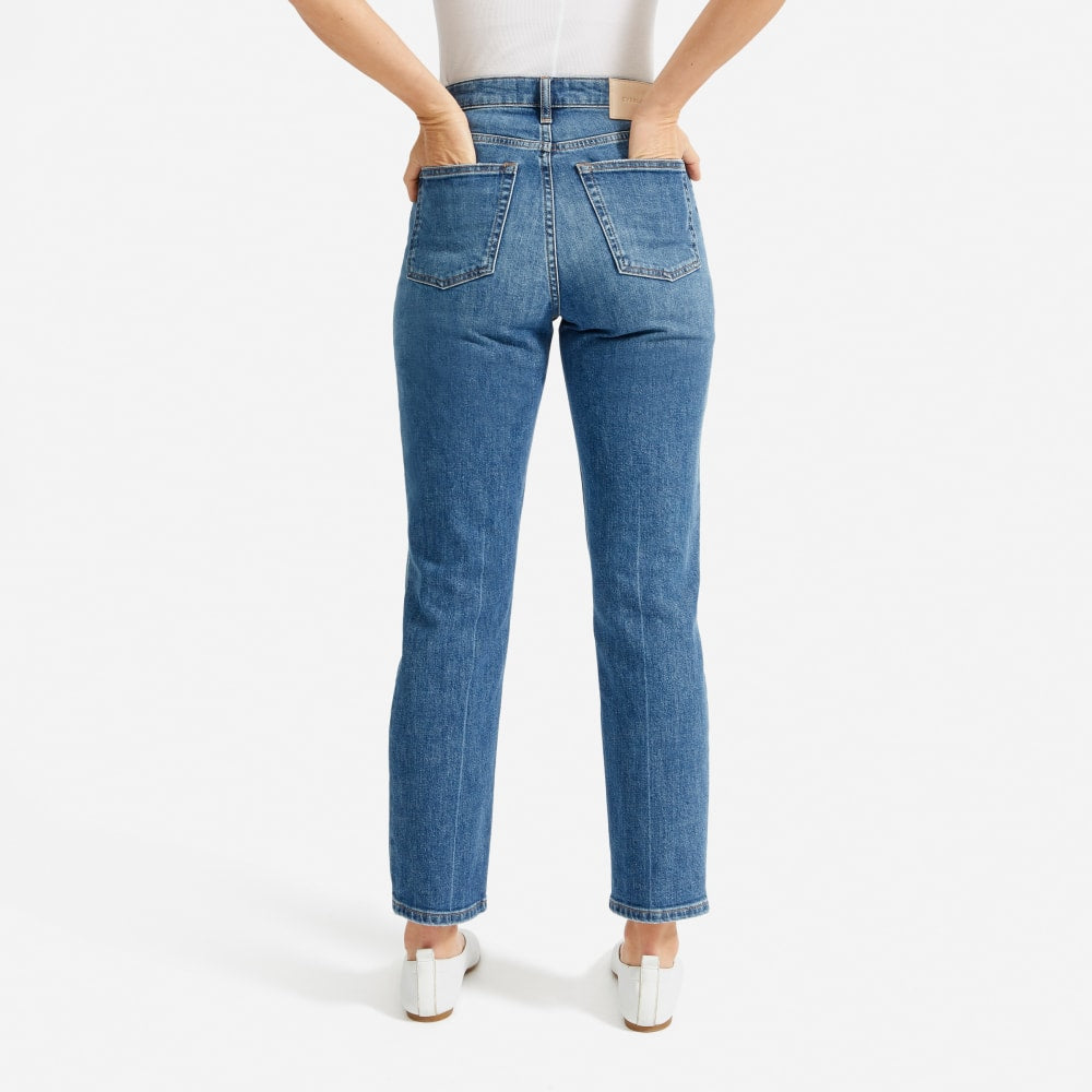The Super-Straight Jean | Medium Blue Wash | Ankle - Image 12