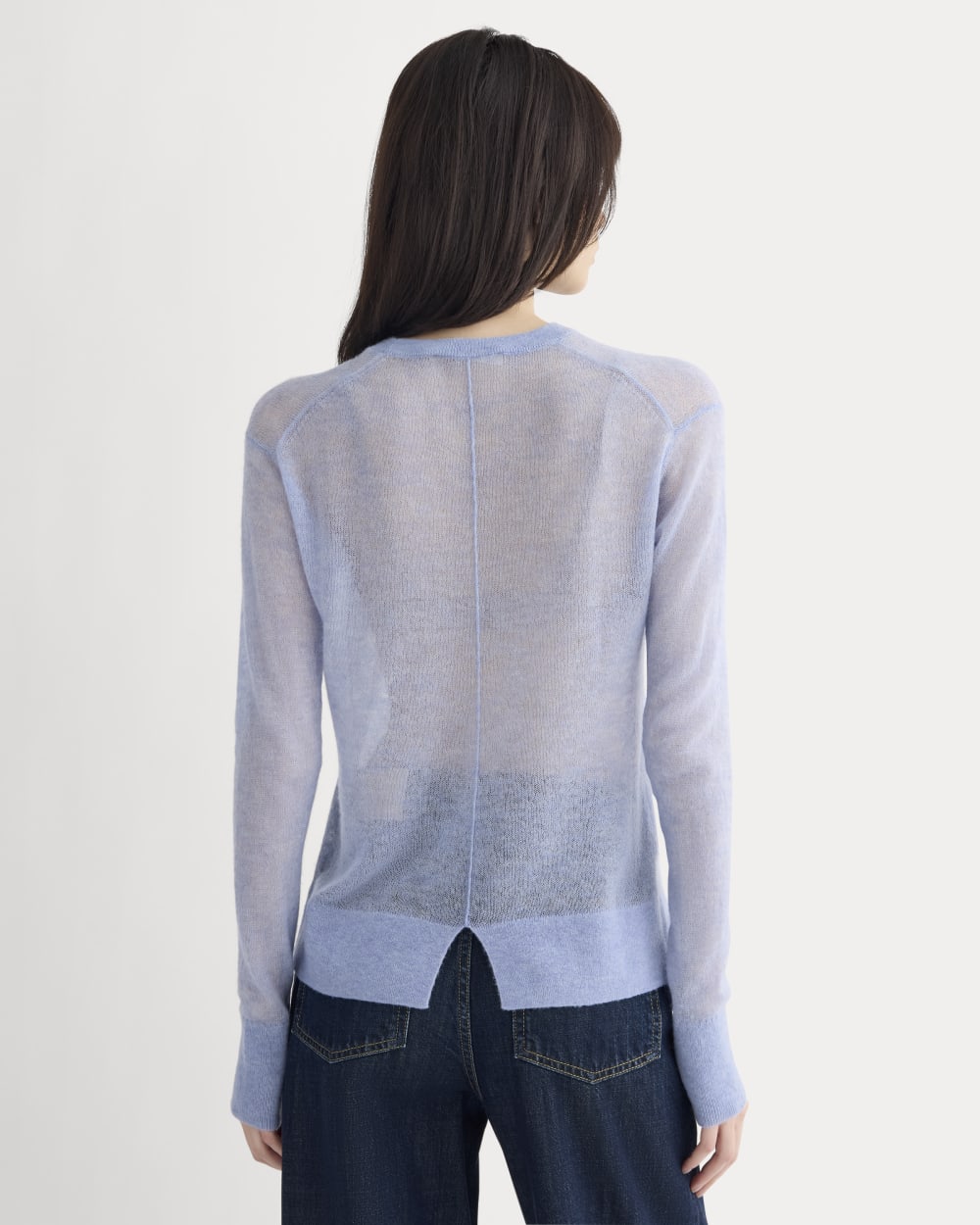 The Air Alpaca? Relaxed Crew Top | Soft Blue - Image 6