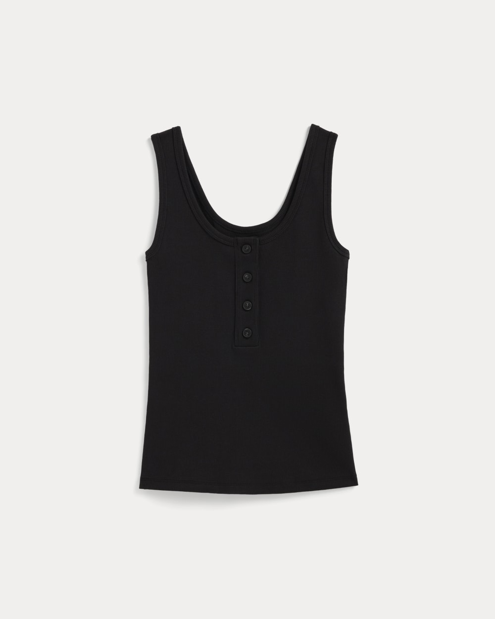 The Selfie Henley Tank | Black - Image 2
