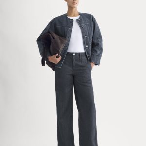 The Mid-Rise Trouser Jean | Tungsten Rinse