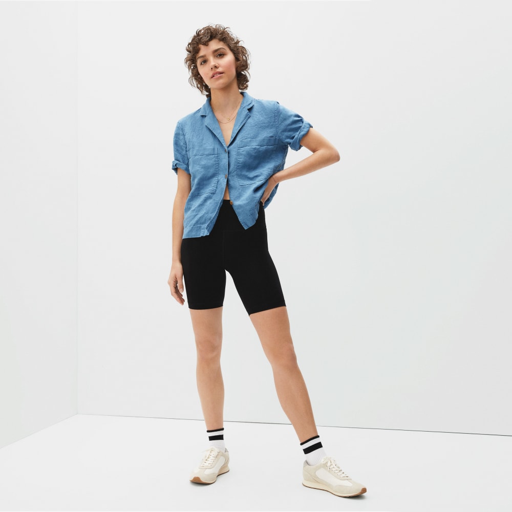 The Linen Workwear Shirt | Aegean - Image 4