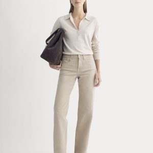 The Column Jean | Garment-Dyed Tan | 33 Inseam